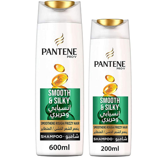 Pantene Pro-V Smooth & Silky Shampoo 600 mlΒ + 200 ml