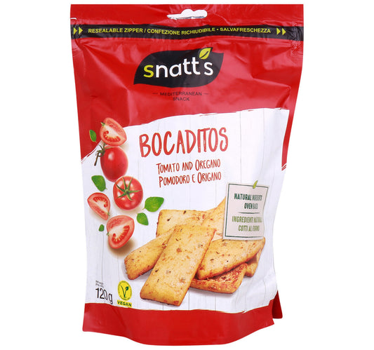 Snatt's Bocaditos Tomato And Oregano Mediterranean Snacks 120 g Lulu Hypermarket