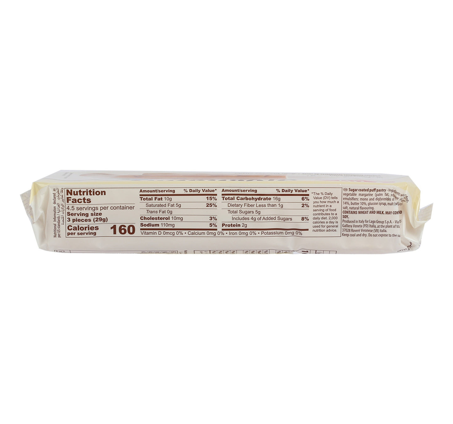 Gastone Lago Zuccherate Puffs Pastry 135 g
