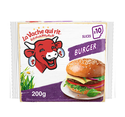 La Vache qui rit Burger Cheese Slices 10 Slices 200 g Lulu Hypermarket