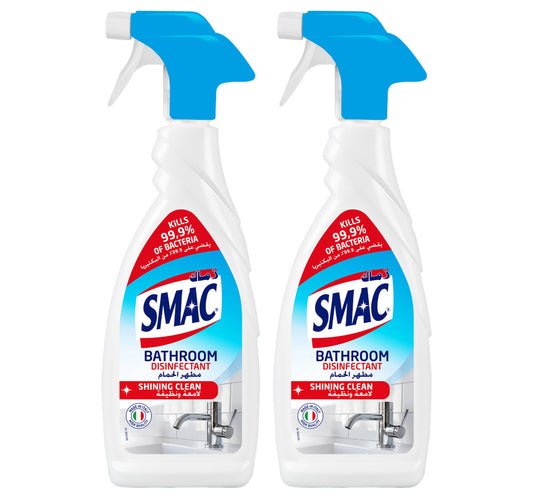 Smac Bathroom Disinfectant Cleaner Spray Shining Clean Value Pack 2 x 650 ml