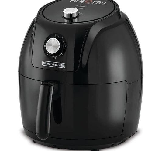 Black+Decker 5.6 L Aerofry Mechanical Control Air Fryer, 1800 W, Black, AF575-B5