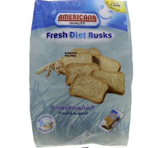 Americana Fresh Diet Rusks 350 g Lulu Hypermarket