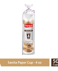 Sanita Paper Cups Size 4oz 50pcs