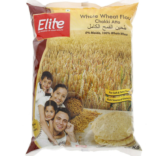 Elite Whole Wheat Flour Chakki Atta 2 kg Lulu Hypermarket