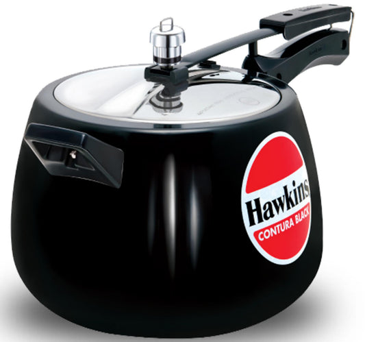 Hawkins Hard Anodised Aluminum Pressure Cooker Contura CB65 6.5L Black