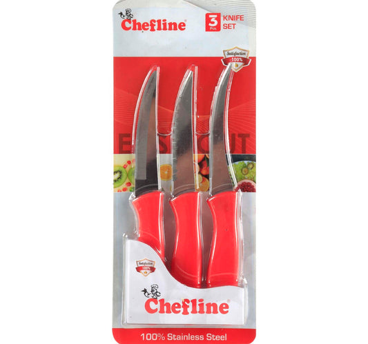 Chefline Kitchen Knife, 3 pcs, IND