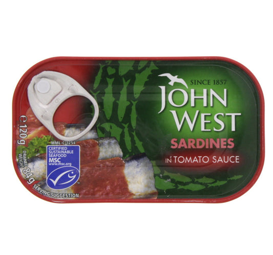 John West Sardines In Tomato Sauce 120 g