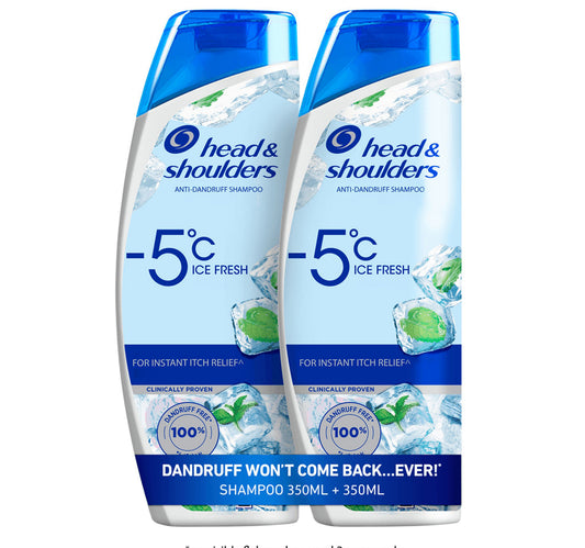 Head & Shoulders -5°C Ice Fresh Sub Zero Anti-Dandruff Shampoo 2 x 350 ml