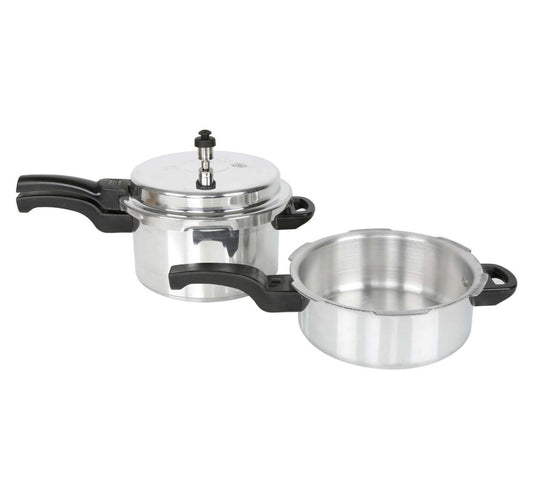 Smart Kitchen Aluminium Pressure Cooker 5Ltr + 3Ltr INDP