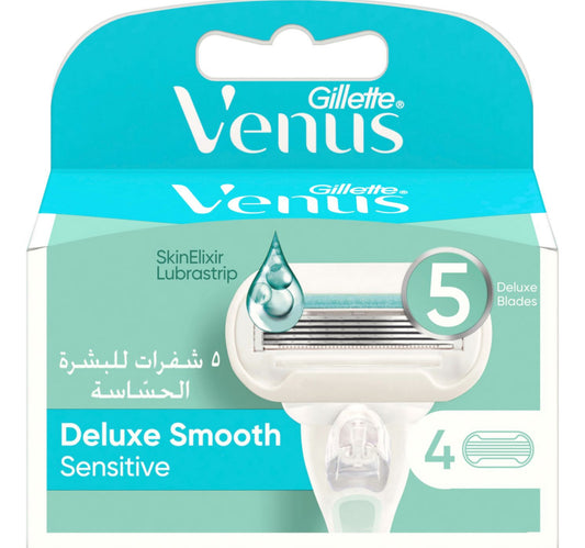 Gillette Venus Sensitive Extra Smooth Cartridge 4 pcs