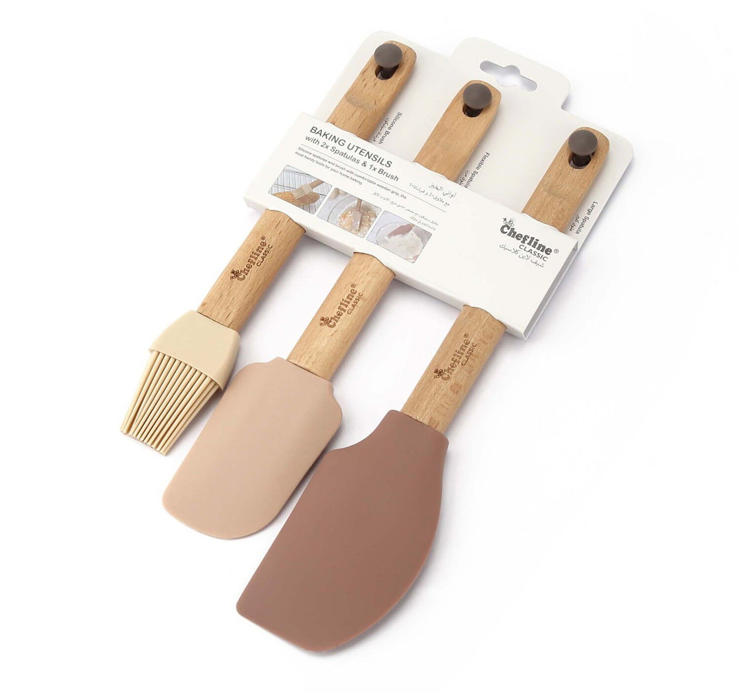 Chefline Silicone Baking Utensils Set, 3 Pcs, H5