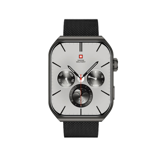 Swiss Military Smart Watch Alps 3 Gun Metal Stainless Steel Lulu Hypermarket
