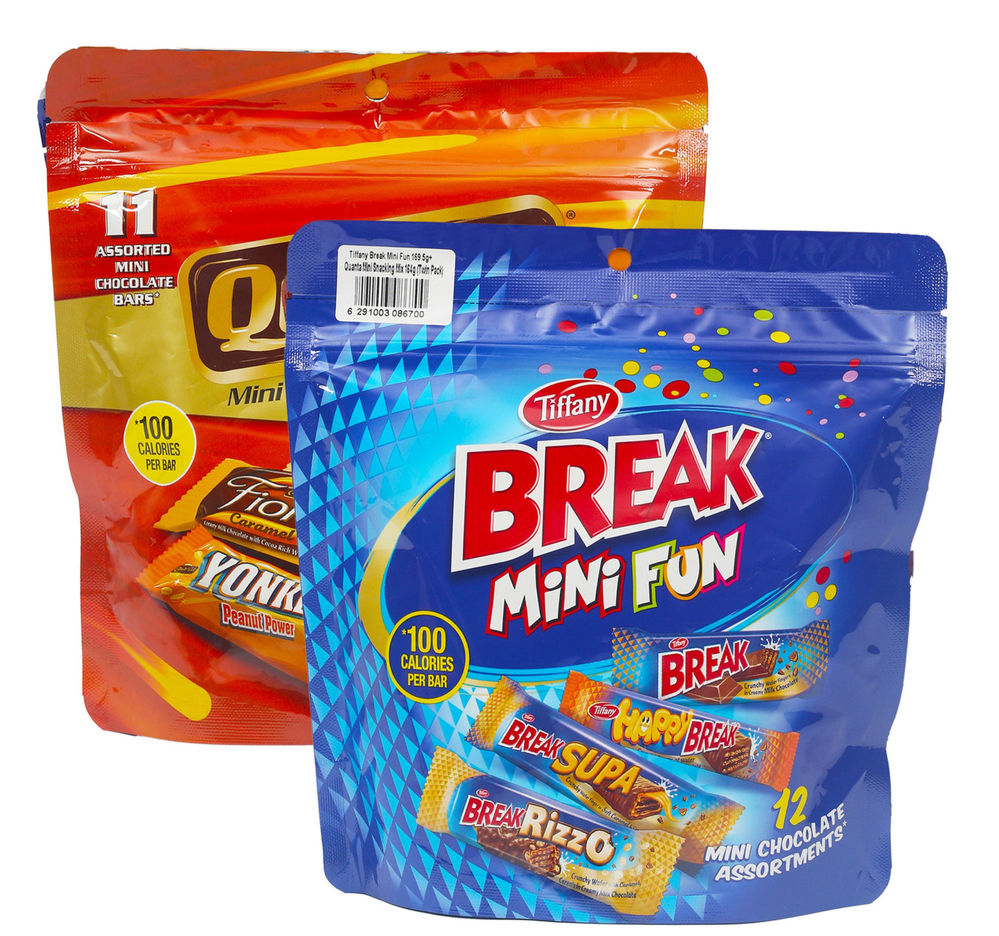 Tiffany Break Mini Fun 169.5 g + Quanta Chocolate Value Pack 164 g