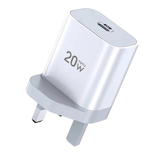 Totu 20W Travel Charger, White, CACQ011 Lulu Hypermarket