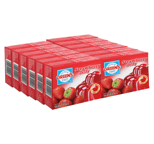 Green's Strawberry Jelly 12 x 80 g Lulu Hypermarket