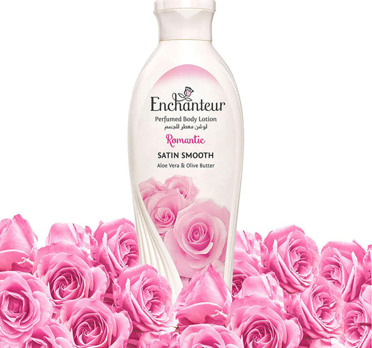 Enchanteur Satin Smooth Romantic Lotion with Aloe Vera & Olive Butter 250 ml
