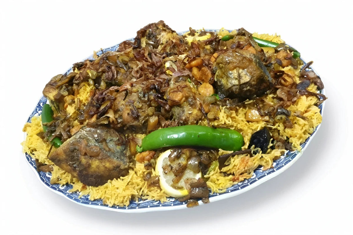 Kan'ad Fish Machbos with Shrimps Al Lulu Kitchen