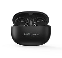 Hifuture FlexClip Open-Ear True Wireless Earbuds, Black