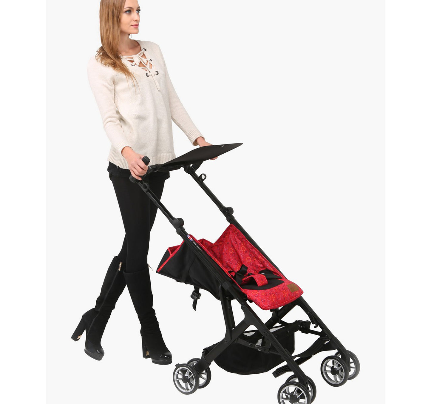 First Step Microfoldable Baby Stroller 1603 Red