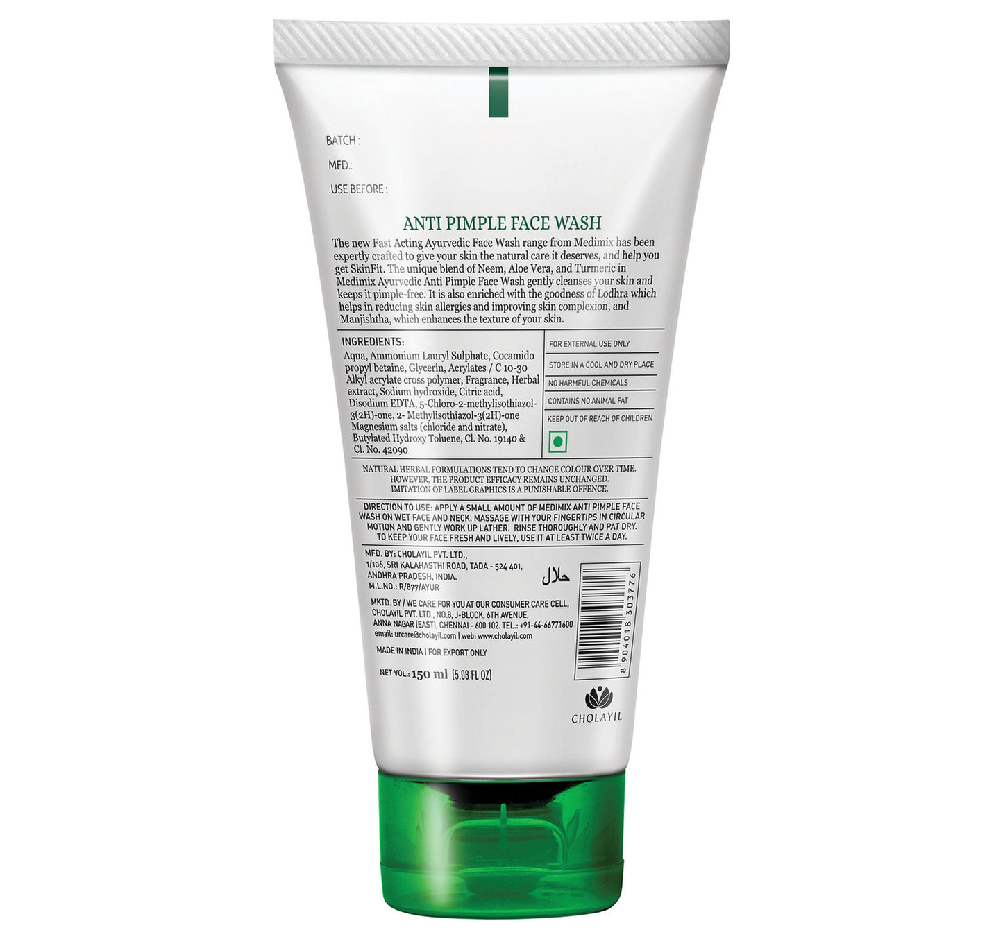 Medimix Ayurvedic Face Wash Essential Herbs 150 ml