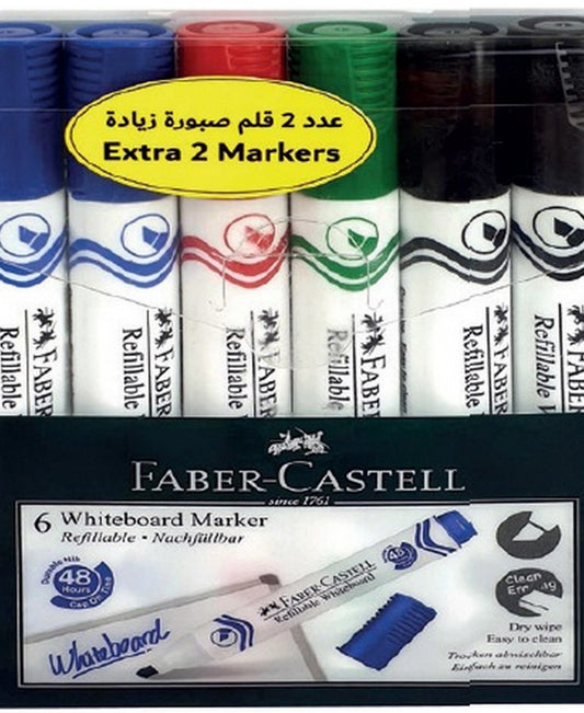 أقلام فابر كاستل البيضاء 253950، 6 قطع