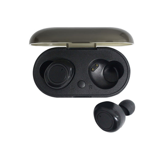 Iends Wireless Earbuds with Case, Black, IE-TWS37