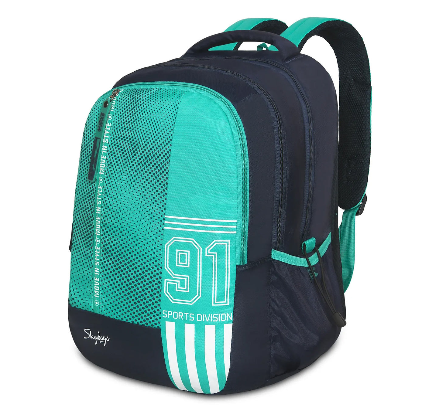 Skybags Shield 02 Polyester School Backpack, 33L, 18 inches, Blue