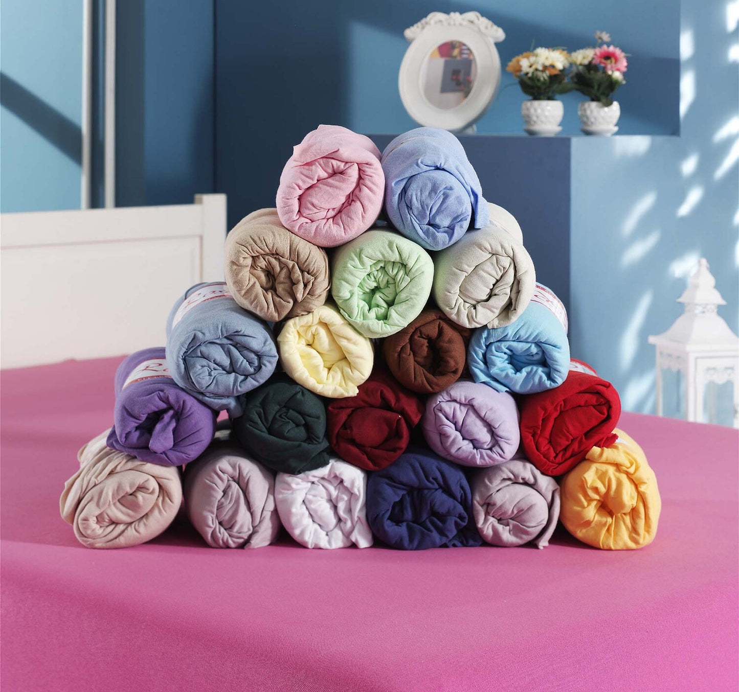 Cortgiani Fitted Sheet Jersy Assorted per pc