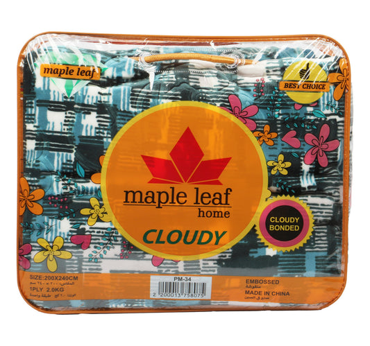 Maple Leaf Home Cloudy Blanket 200 x 240cm 2.0Kg
