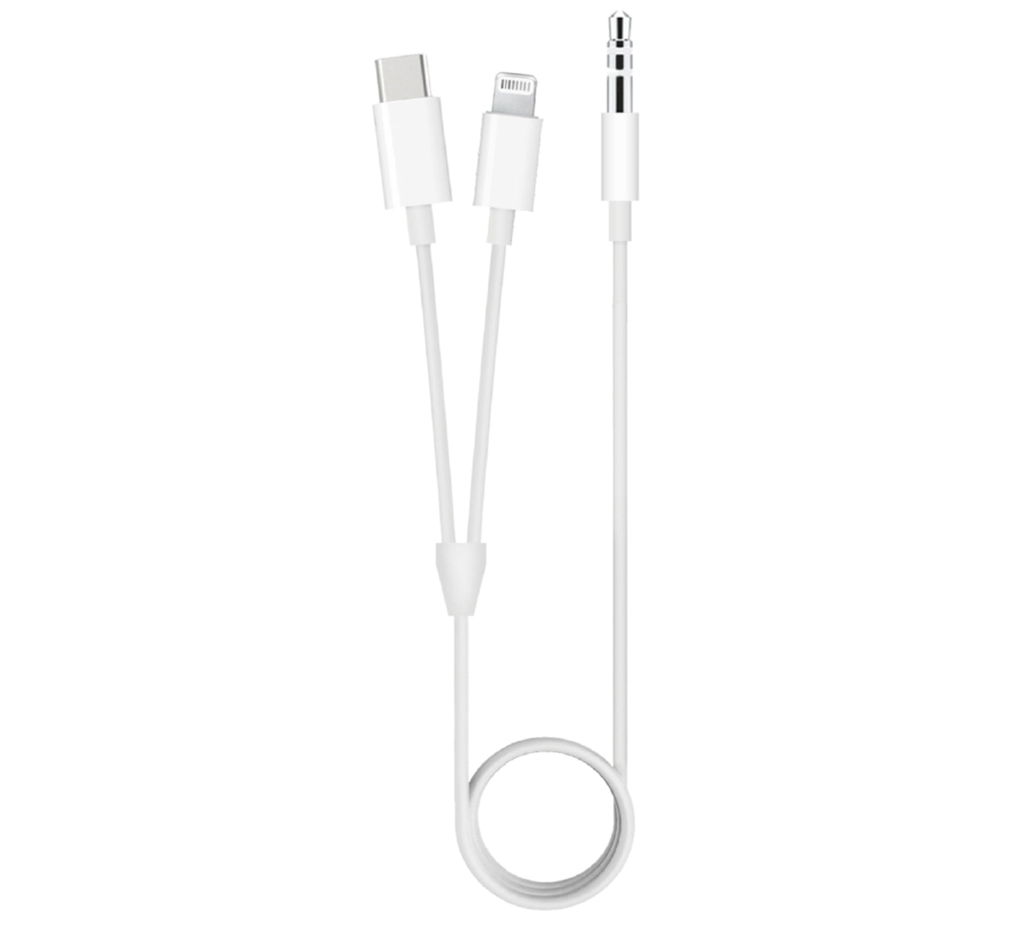 Trands 2 In 1 Lightning & Type-C Aux Audio Cable CA744 Sultan Center