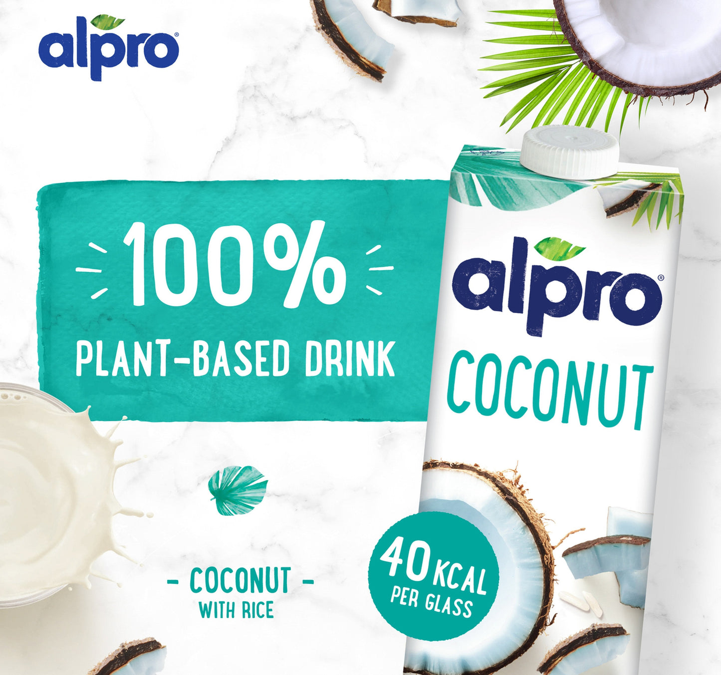 Alpro Coconut Drink With Rice Original 1 Litre Sultan Center