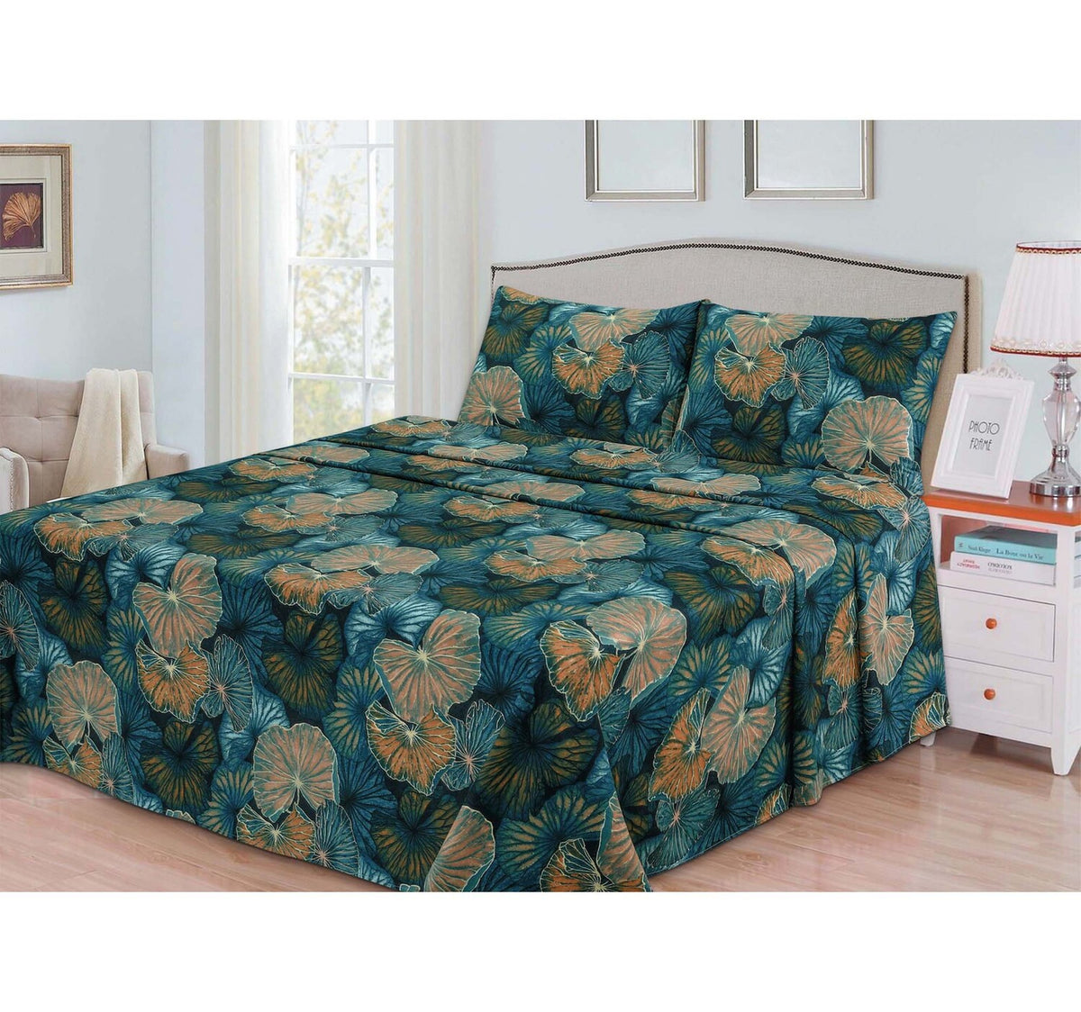 Maple Leaf Bed Sheet 250x270cm Assorted