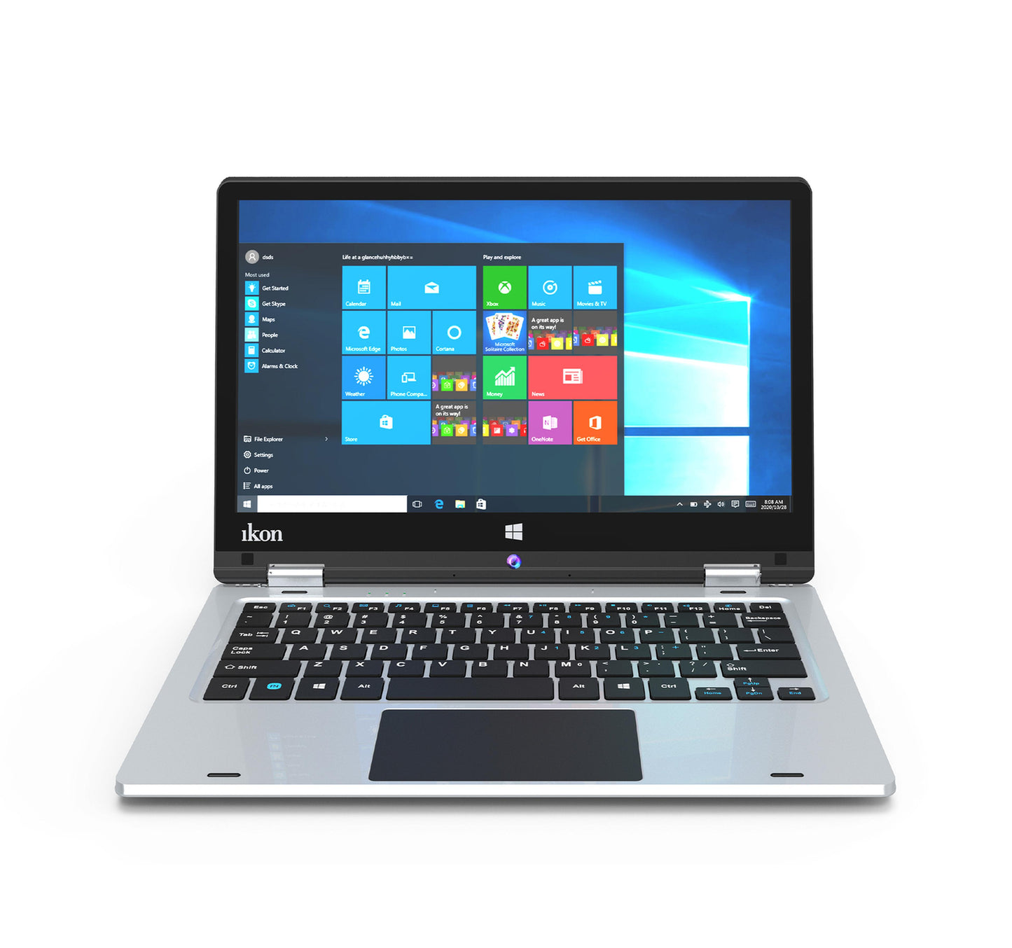 Ikon 11.6 inch Convertible Laptop, 4 GB, 64 GB SSD, Intel HD Graphics, IDEES IK-CNB08, Assorted Colours