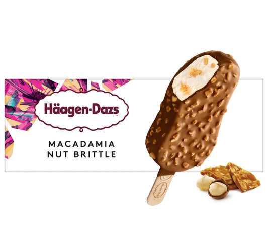 Haagen-Dazs Macadamia Nut Brittle Ice Cream Stick 80 ml Lulu Hypermarket