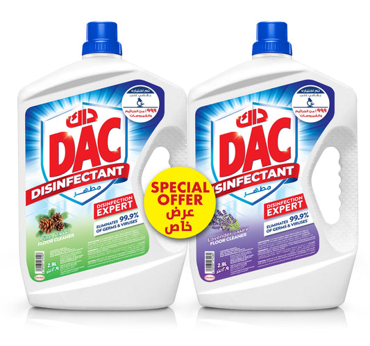 Dac Disinfectant Pine 2.9 Litre + Lavender 2.9 Litre