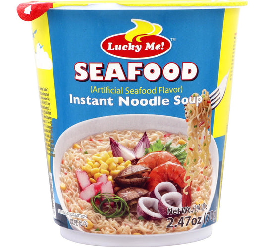 شوربة نودلز سريعة التحضير من Lucky Me Seafood 70 جم
