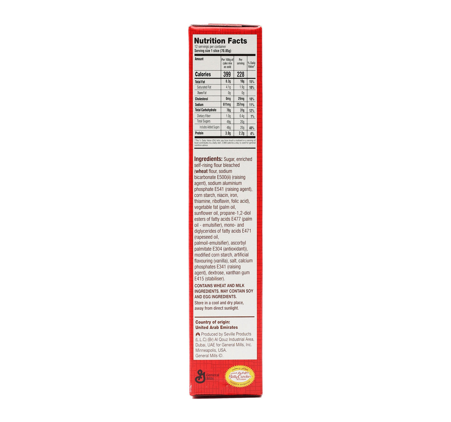 Betty Crocker Cake Mix Vanilla 2 x 500 g Lulu Hypermarket