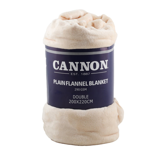 Cannon Flannel Blanket Double 200 x 220cm Assorted Colors