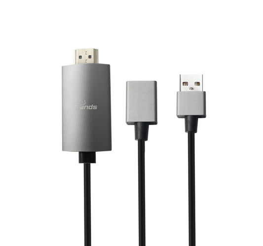 Trands Smartphone HDTV MHL Cable Supports iOS and Android devices 2 meter CA659