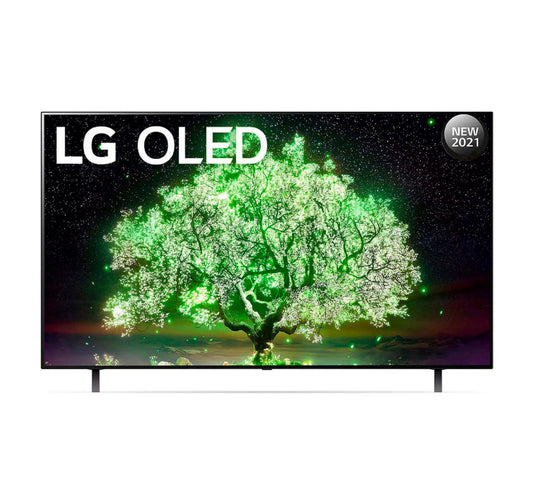 تلفزيون LG OLED مقاس 65 بوصة من سلسلة A1، تصميم شاشة سينمائية 4K Cinema HDR WebOS Smart AI ThinQ Pixel Dimming