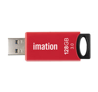 Imation USB 3.0 Flash Drive, 128 GB, Sledge