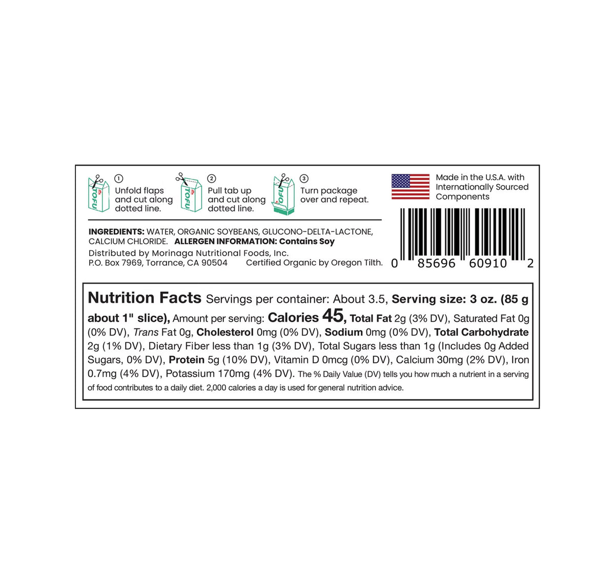 Mori-Nu Organic Silken Tofu 305 g