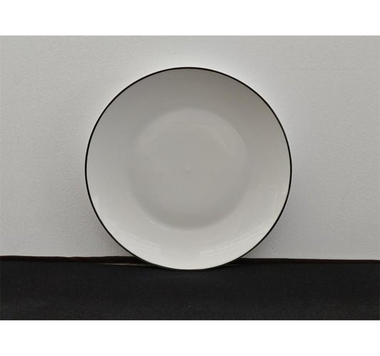 Pearl Noire Dessert Plate, 7.5 inches, White, NBC075SR-LIM