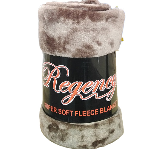 Regency Fleece Blanket 200x220cm Assorted Colors 1pc