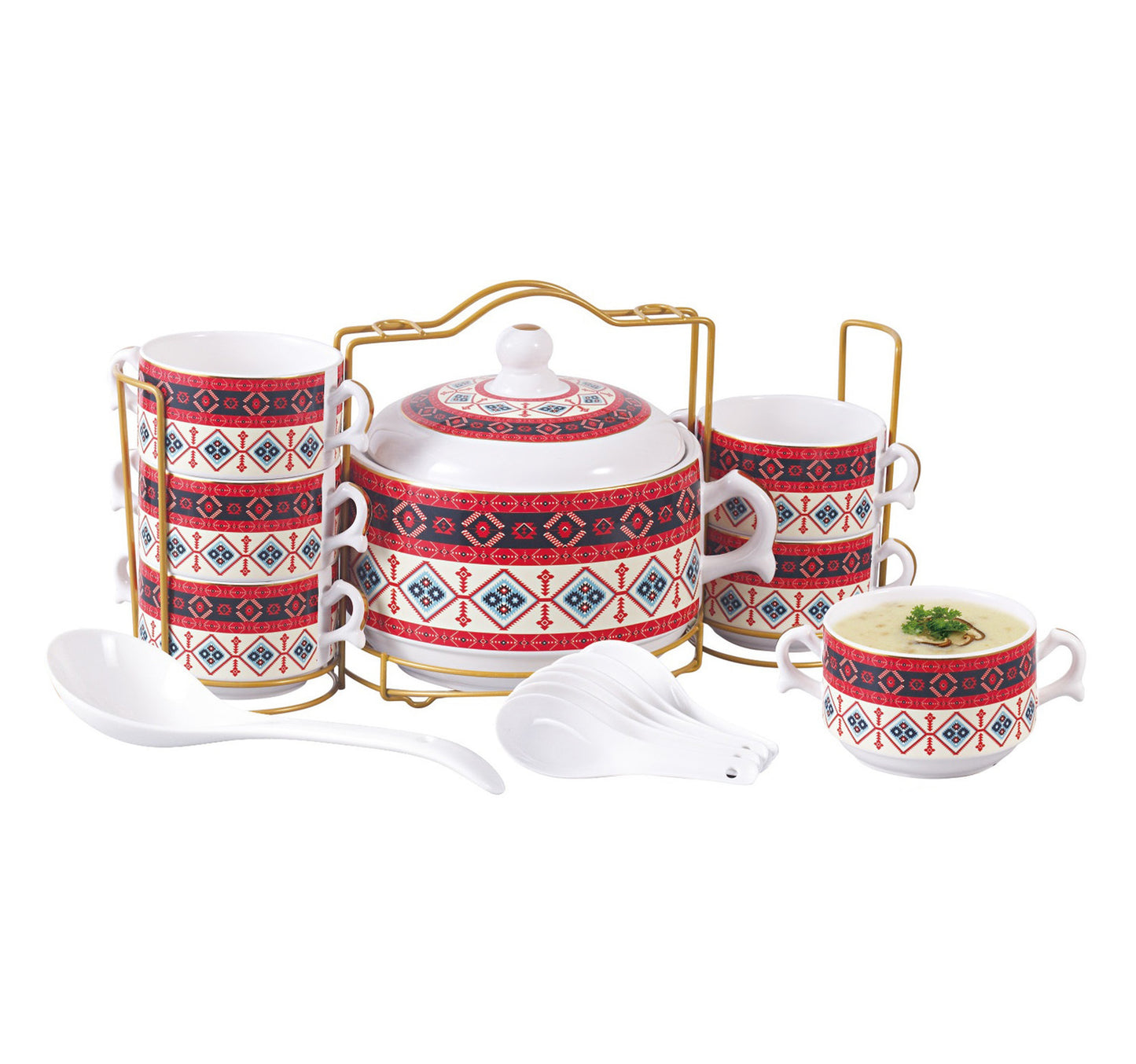 Chefline Soup Tureen Set, 15 pcs, STND42