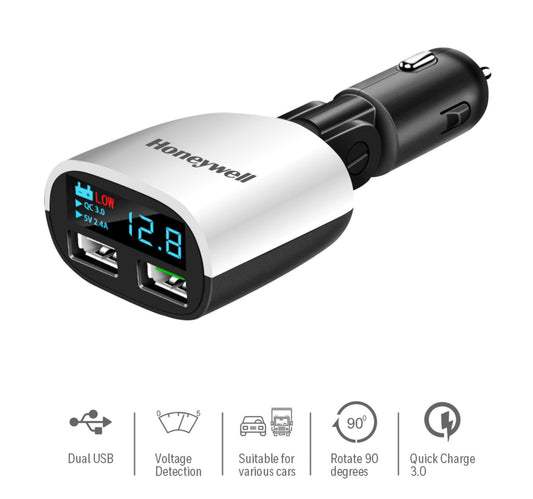 Honeywell 2 USB Micro CLA LED Charger w/o cable, 2.4 Amp, HC000016 Lulu Hypermarket