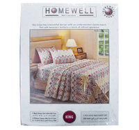 Homewell King Size Bed Sheet, 240 x 260 cm, Assorted