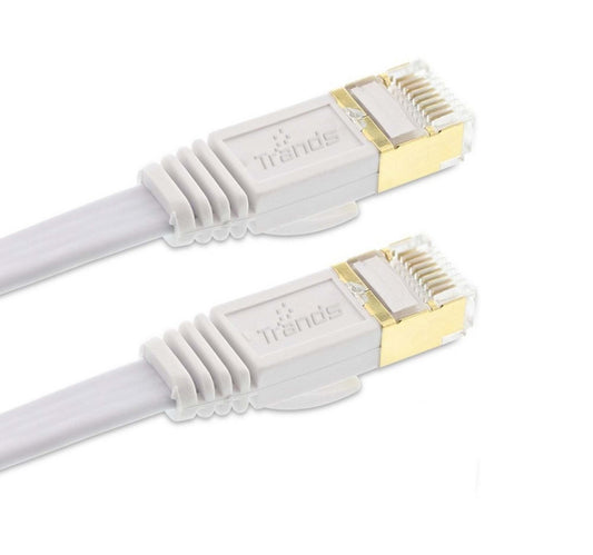 Trands CAT 7 Networking Ethernet Flat Cable speeds up to 10Gbps 2 Meter CA6186