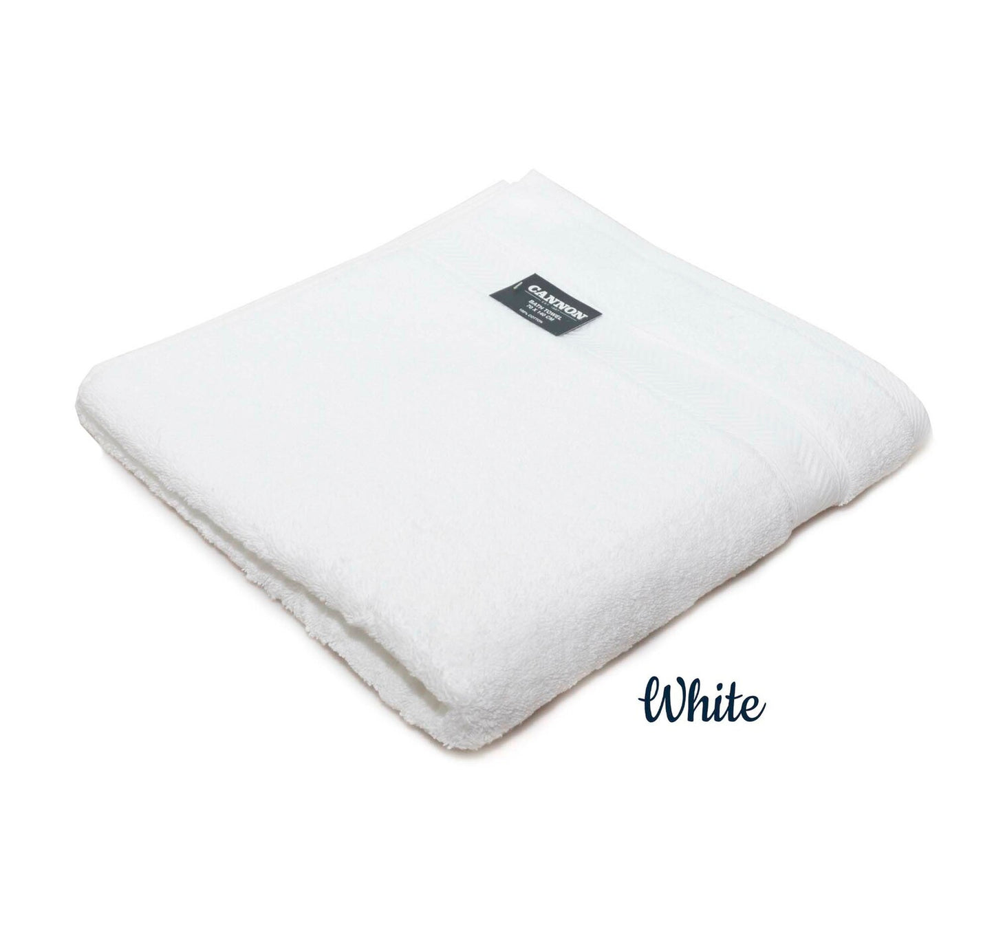 Cannon Cotton Bath Towel, 70 x 140 cm, White